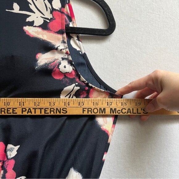 Ann Taylor Vintage floral v neck sleeveless maxi dress Sz XS - Picture 7 of 8